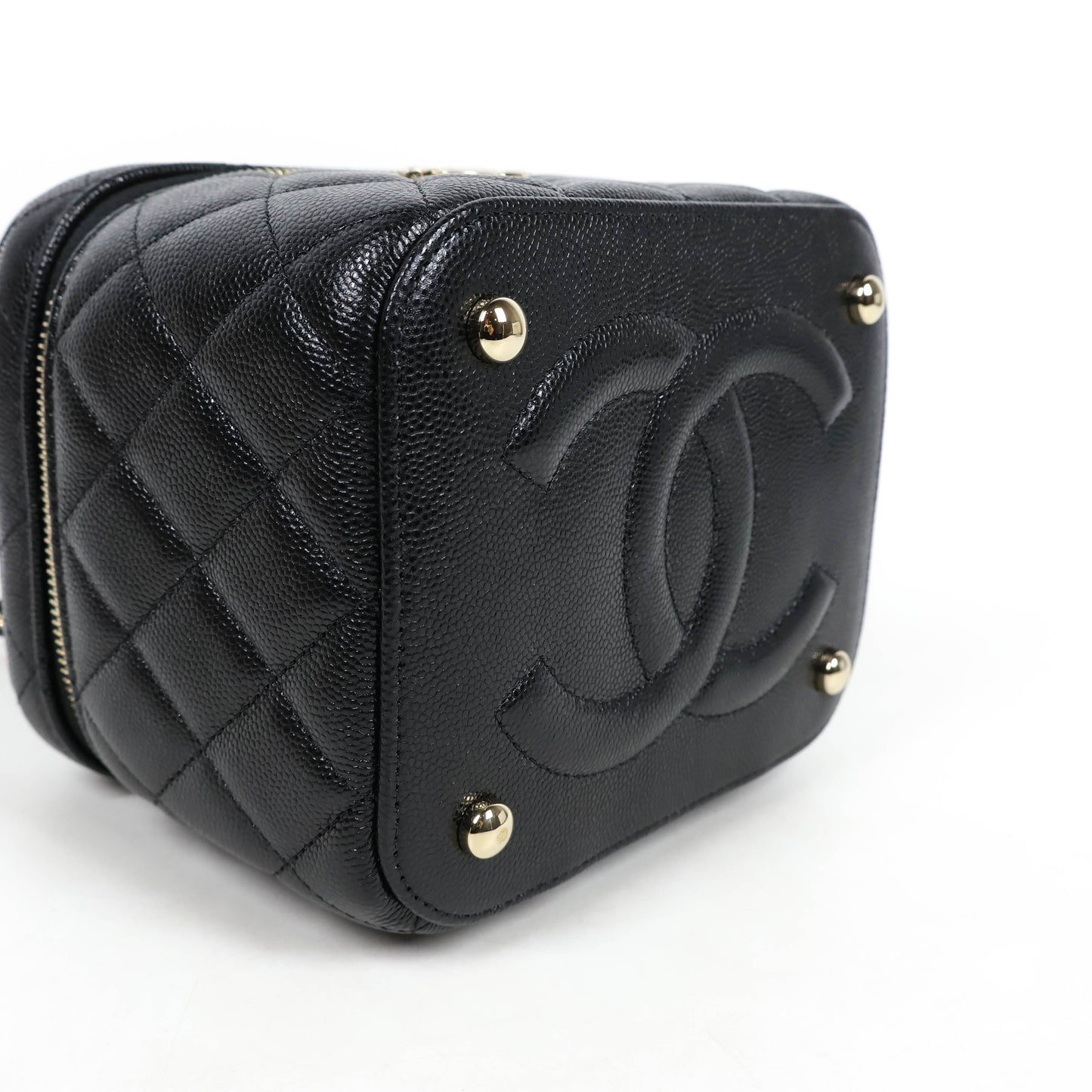 Chanel Vanity Case Bag Black Caviar GHW