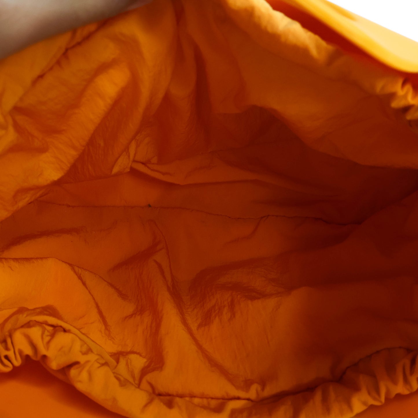 Bottega Veneta Recycled Rubber Punch Bag Orange