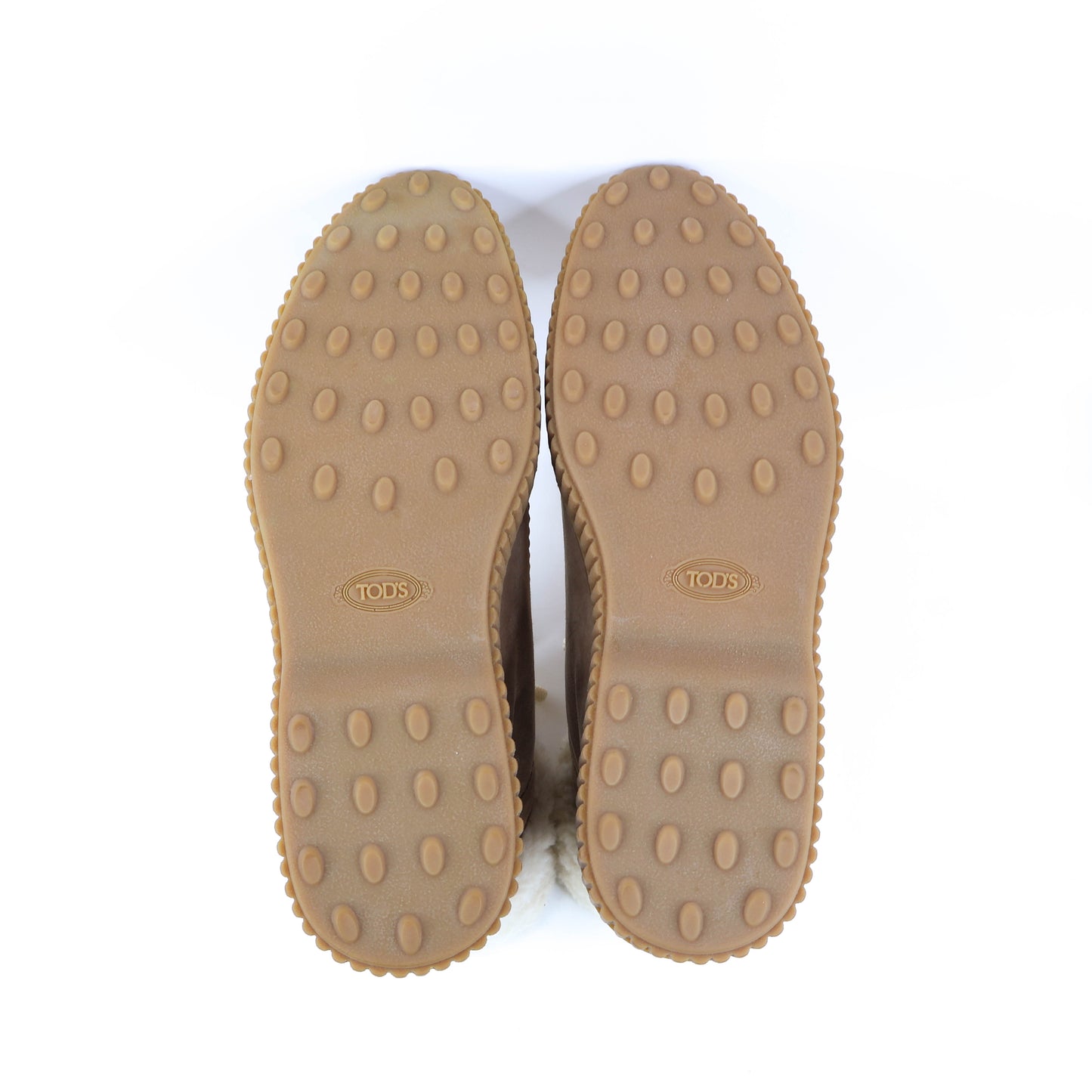 Tod's Boots Suede Wool Brown 36.5