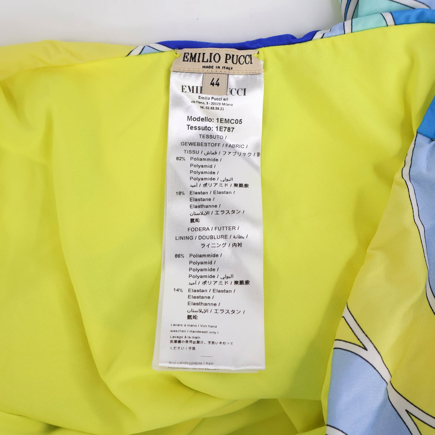 Emilio Pucci Swimsuit Blue