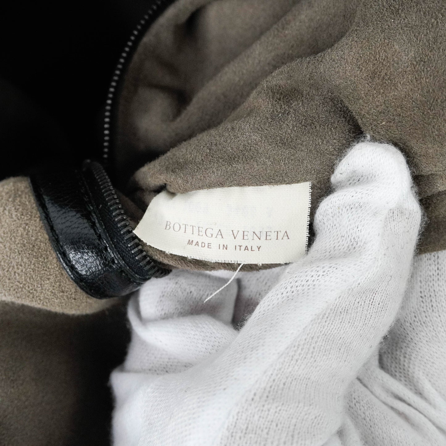 Bottega Handbag Python Black