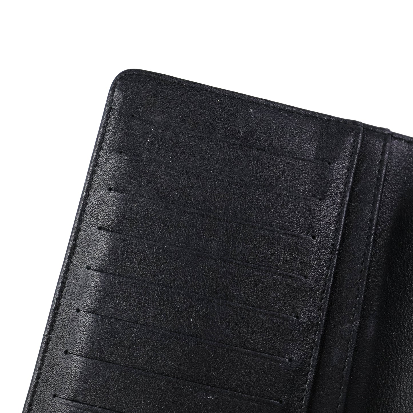 Chanel Bi Fold Long Wallet Black Caviar GHW