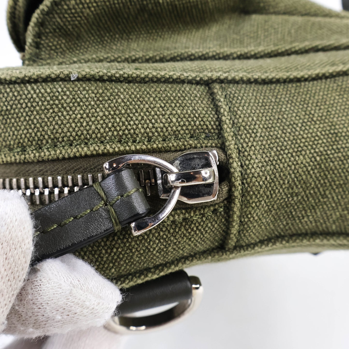 Valentino Crossbody Bag Canvas Khaki