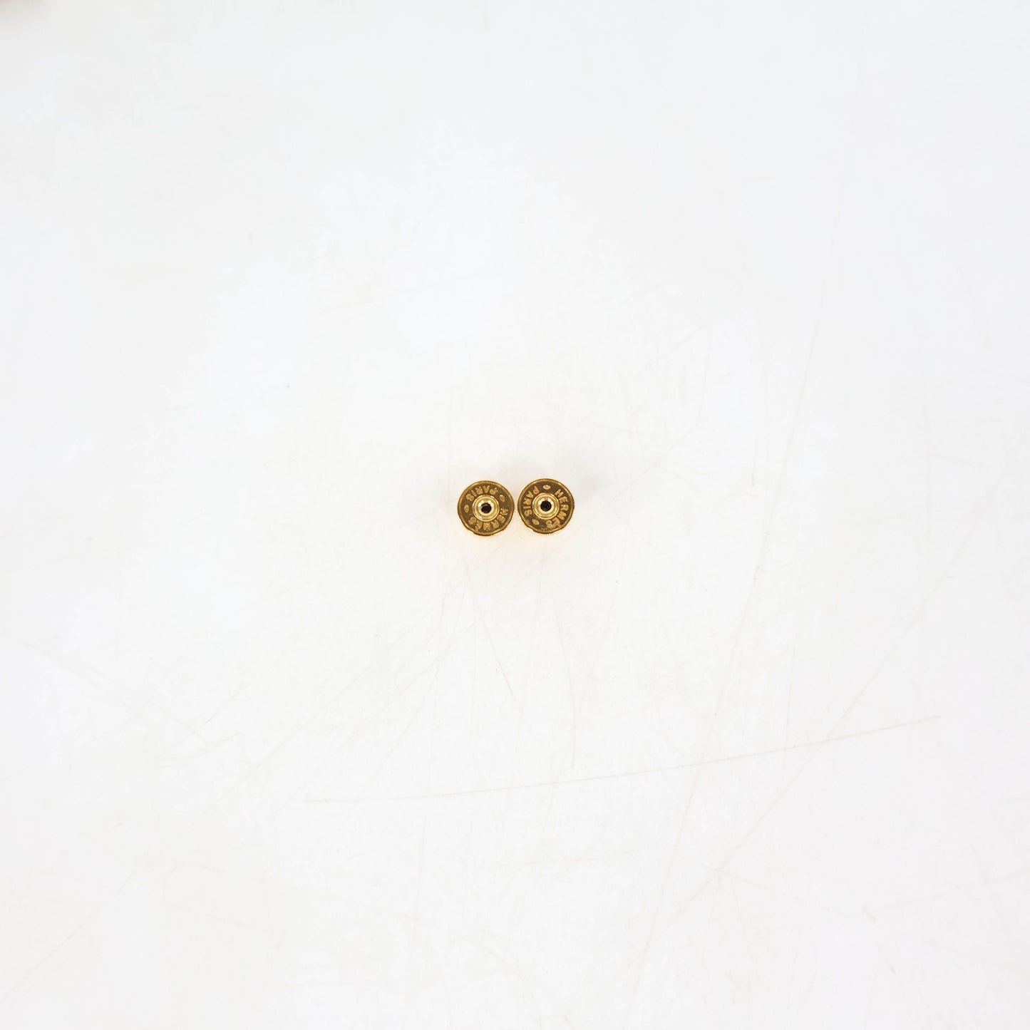 Hermes Mini Pop H Earrings Black GHW