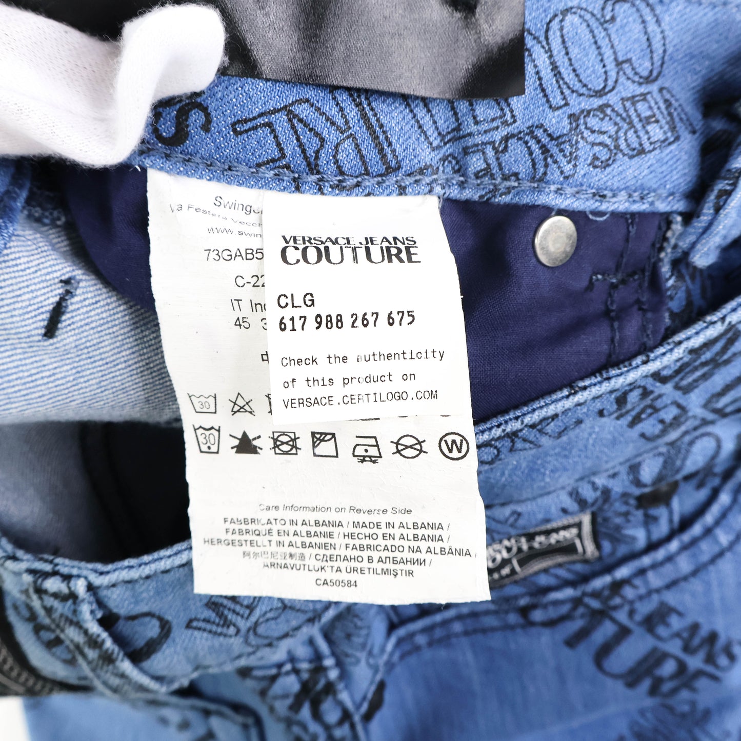 Versace Jeans Couture Denim Pants