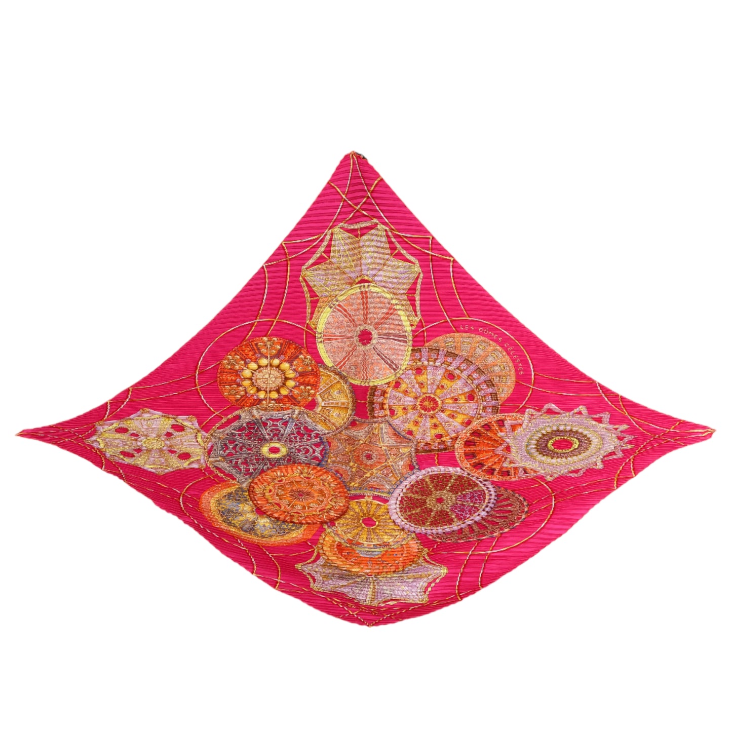 Hermes Plisse Scarf Pink