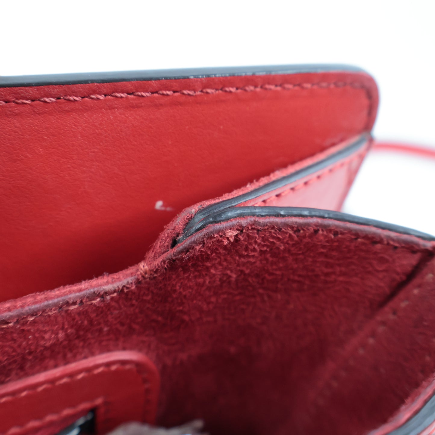 Christian Louboutin Handbag With Strap Beige Red