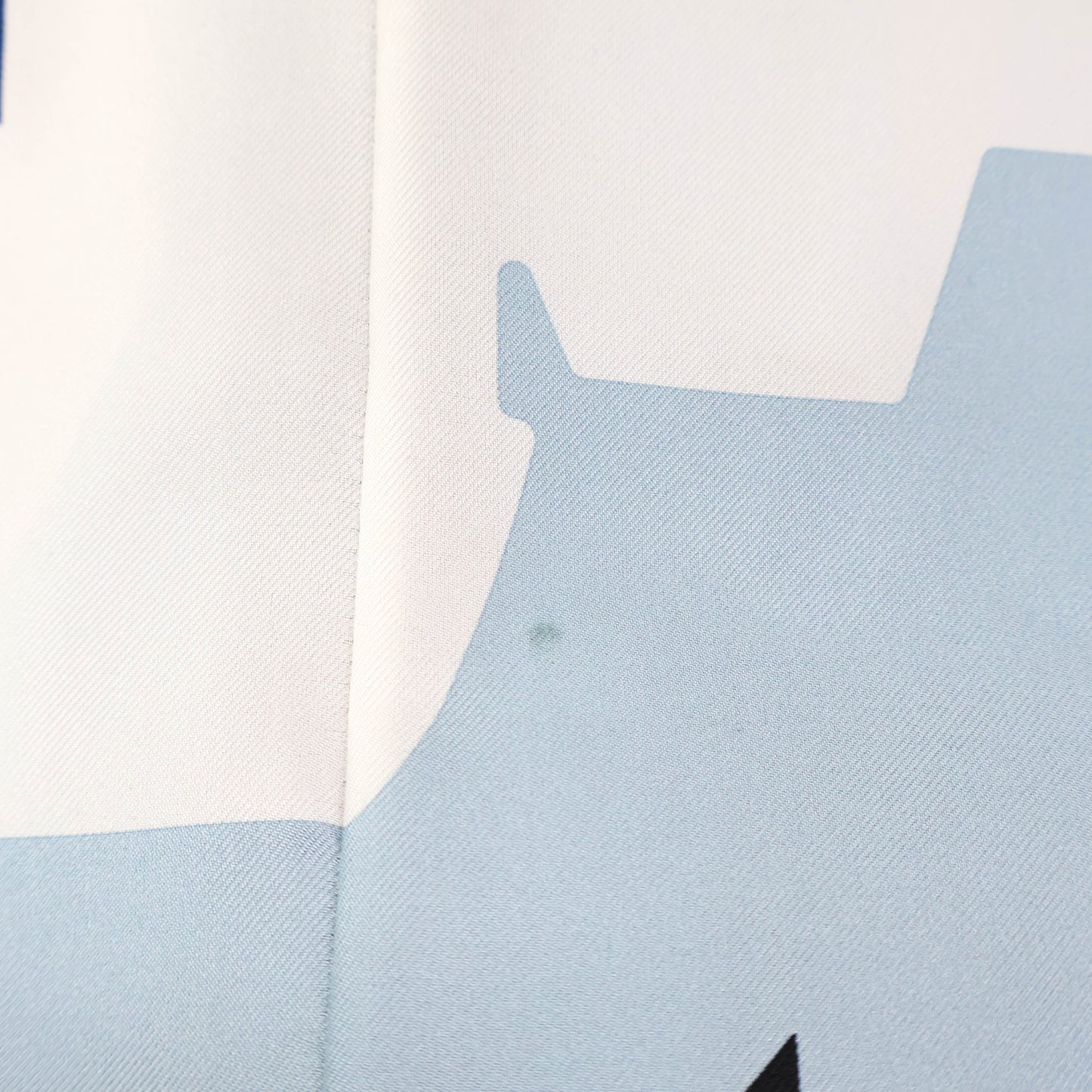 Chanel Cardigan Silk Navy Blue White