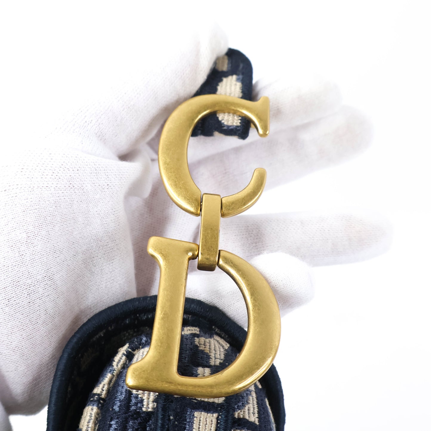 Christian Dior Saddle Medium Oblique Navy