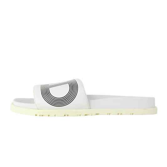 Hermes Biarritz Sandals White 42