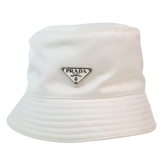Prada Bucket Hat Re Nylon White