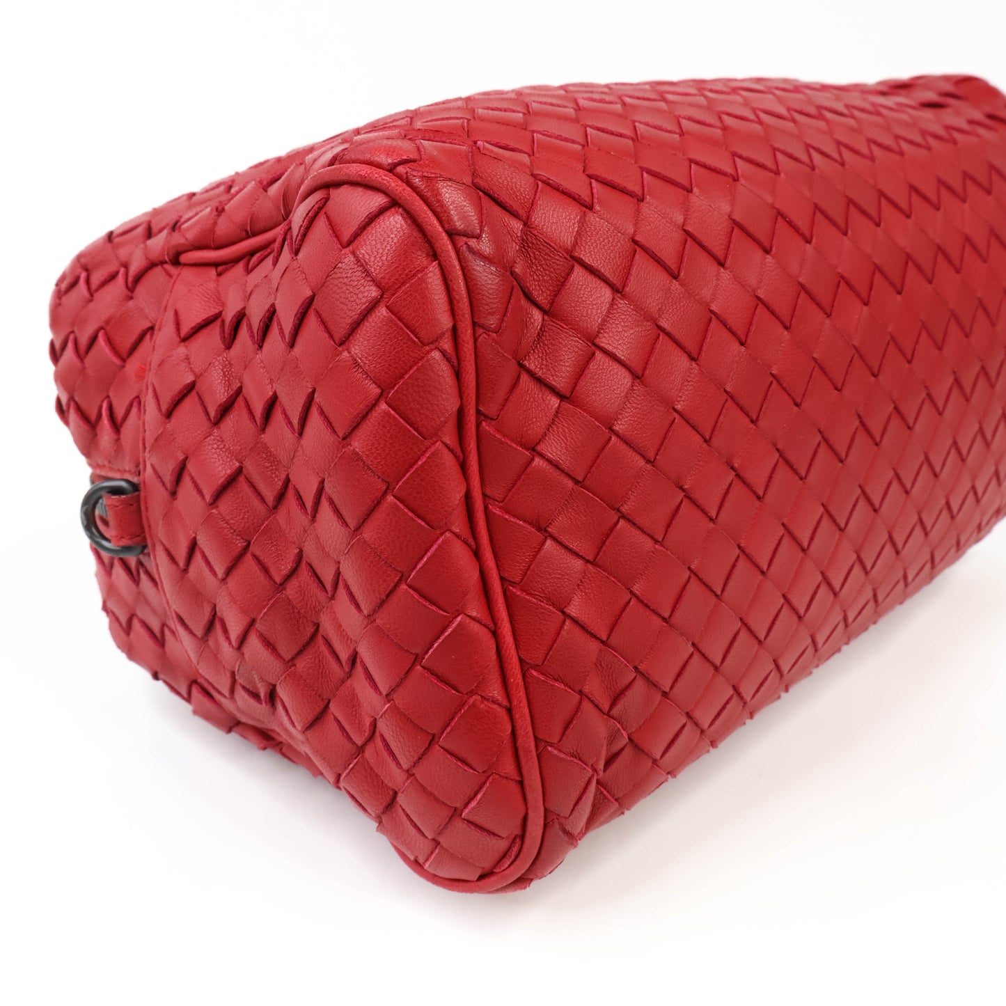 Bottega Veneta Mini Boston Bag Red