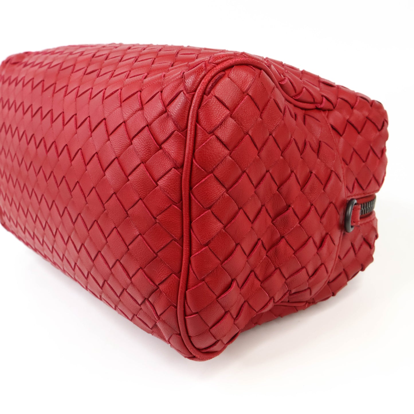 Bottega Veneta Mini Boston Bag Red