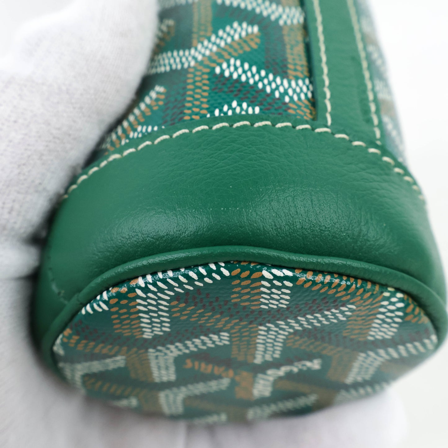 Goyard Yonne MM Case & Flask Green