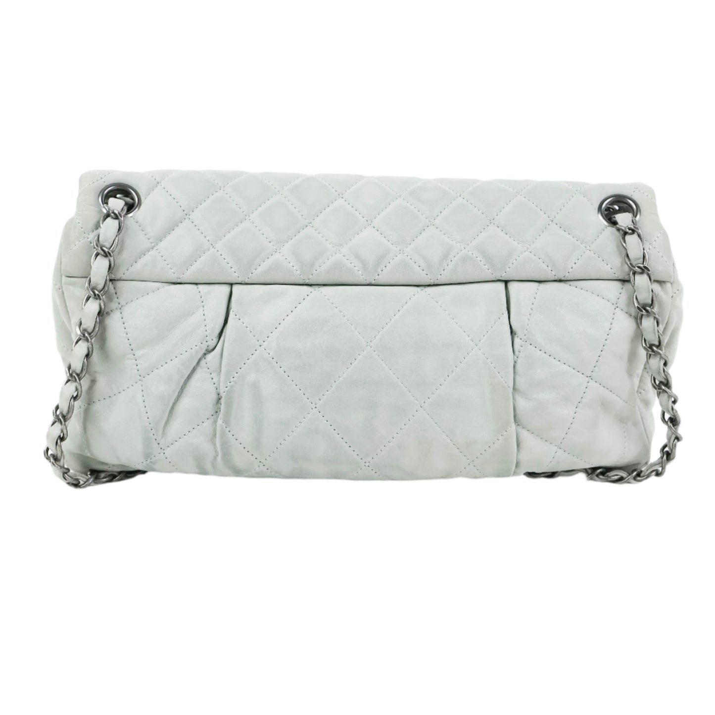 Chanel Calfskin Flap Bag Grey