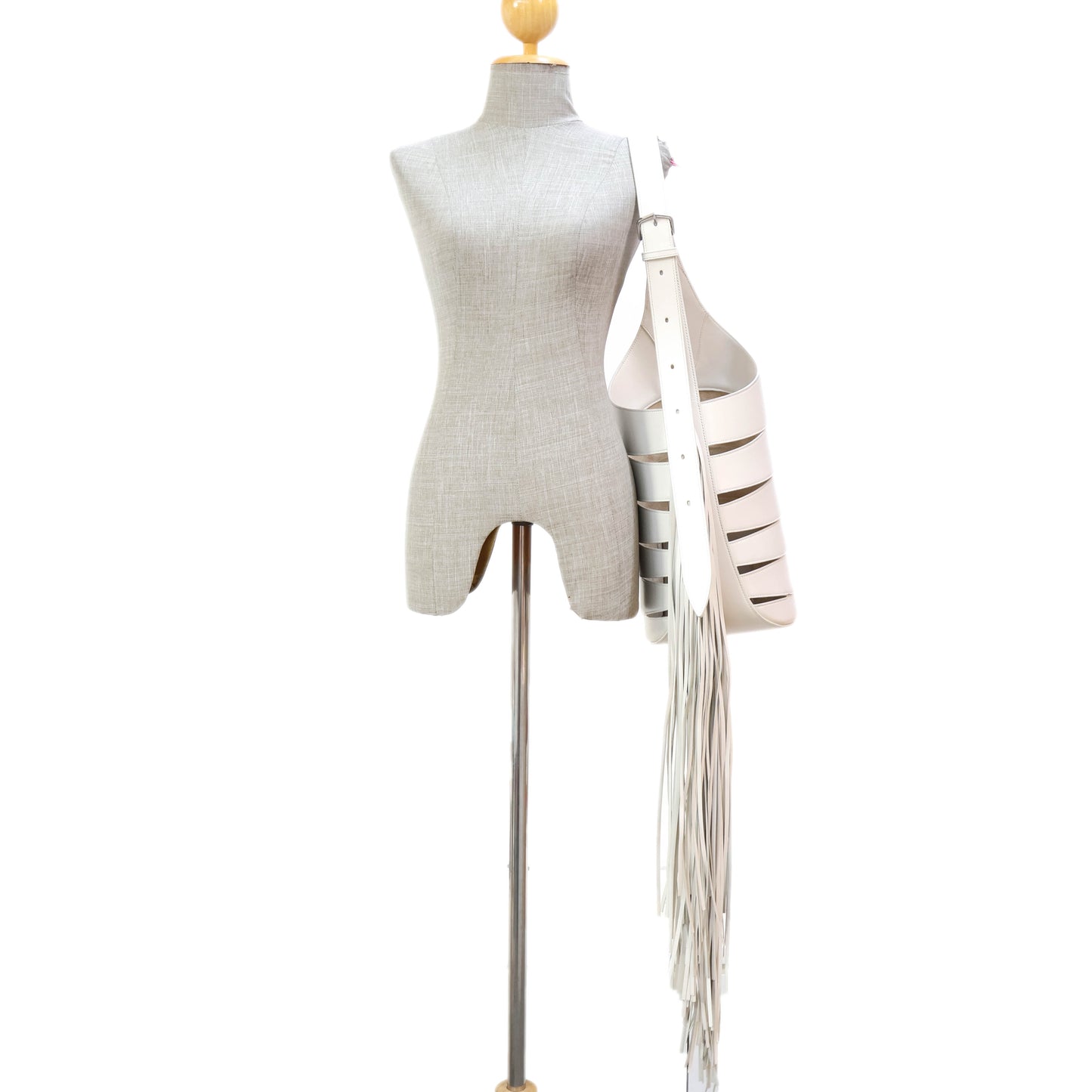 Alaia Babel Medium Bag White