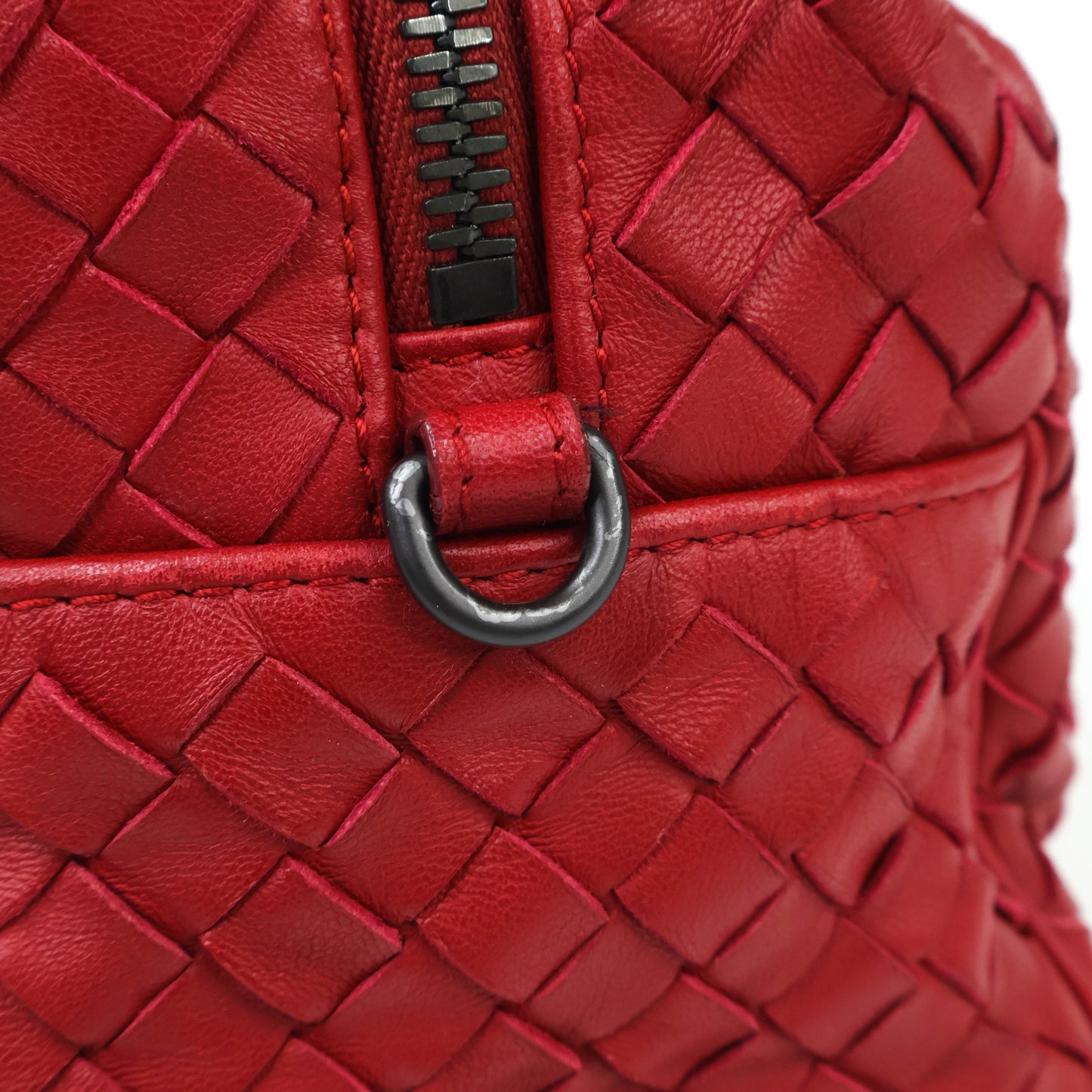 Bottega Veneta Mini Boston Bag Red