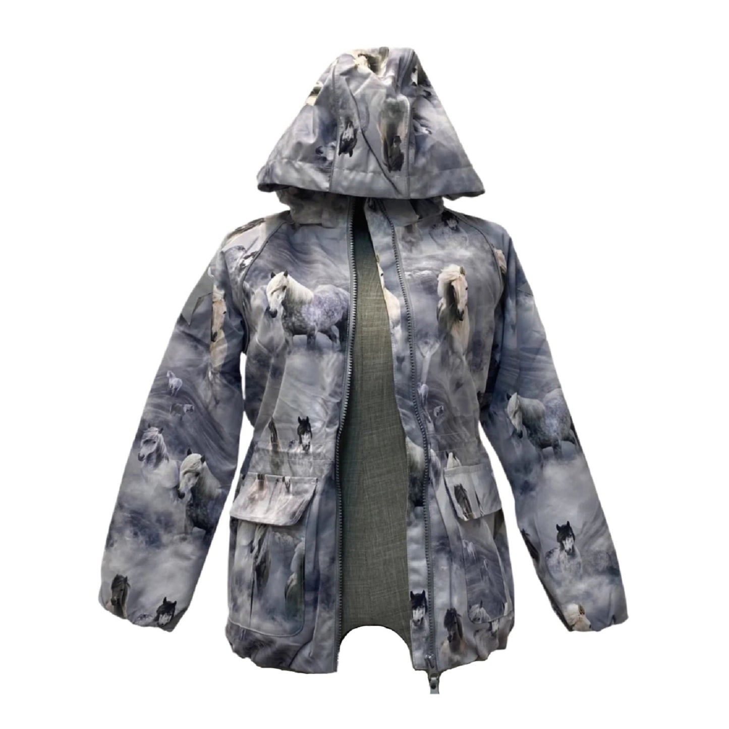 Molo Ski Jacket Grey Pony Print