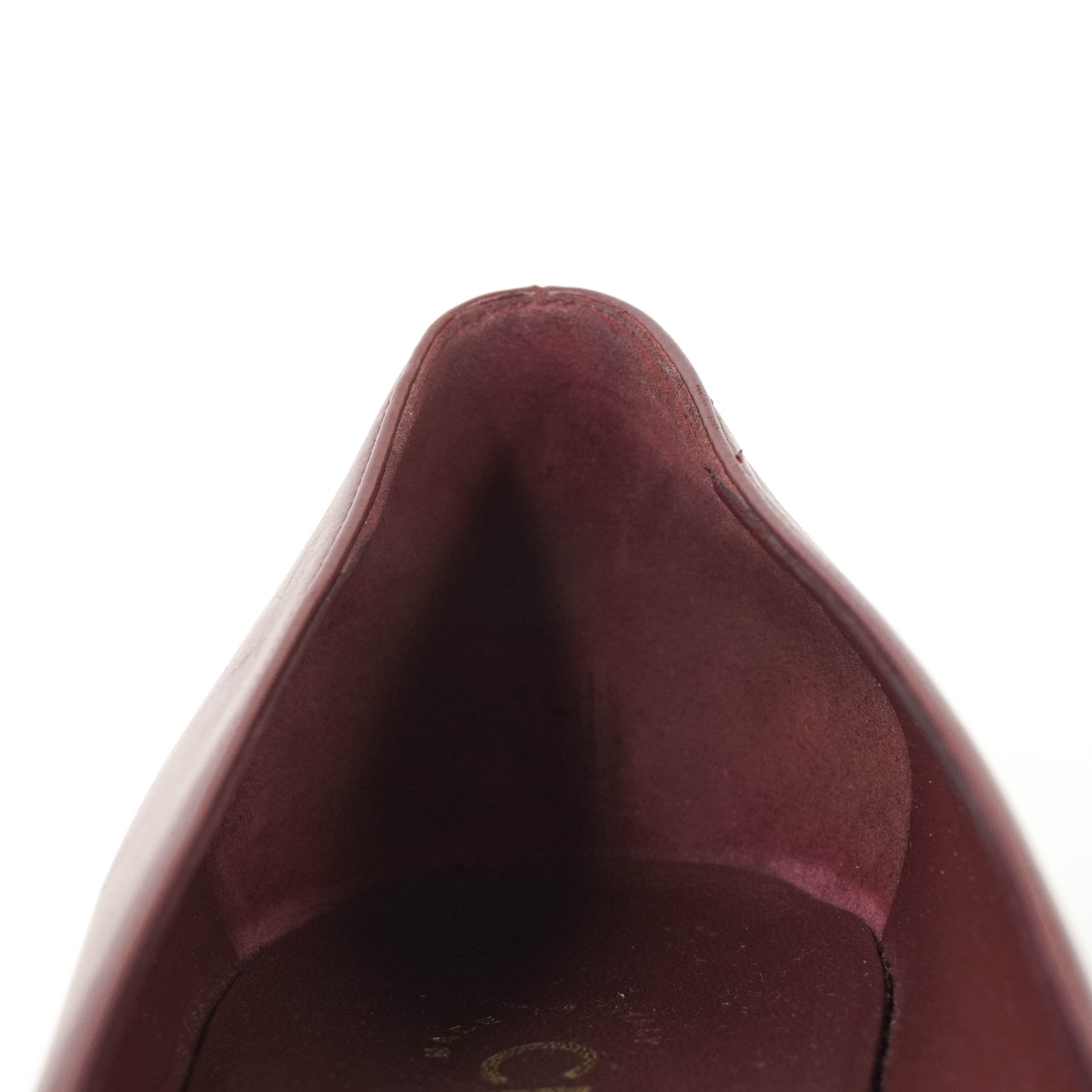 Chanel Pumps Burgundy Black 38C