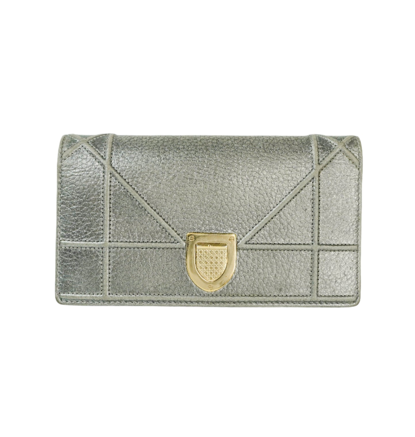 Christian Dior Long Wallet Grey