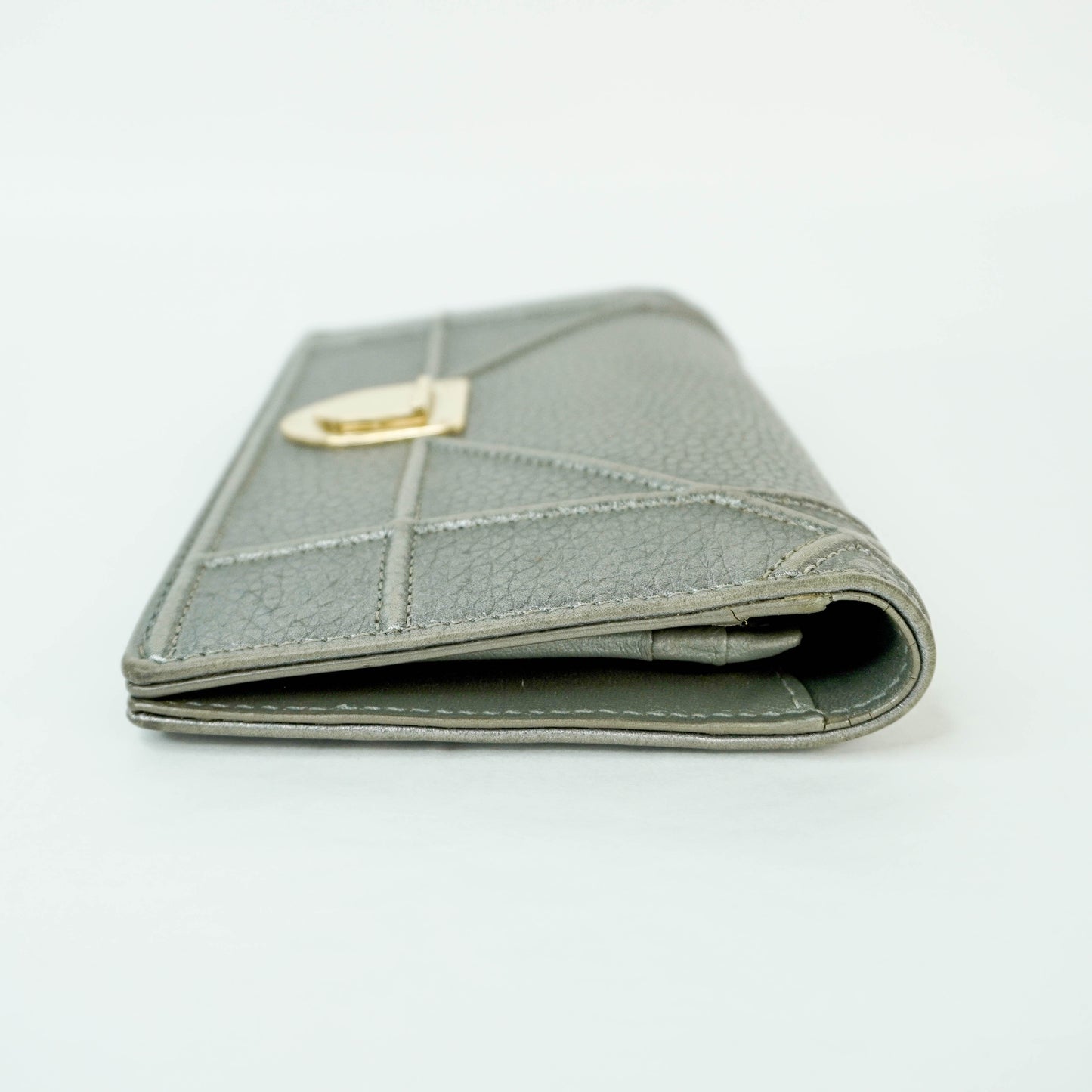 Christian Dior Long Wallet Grey