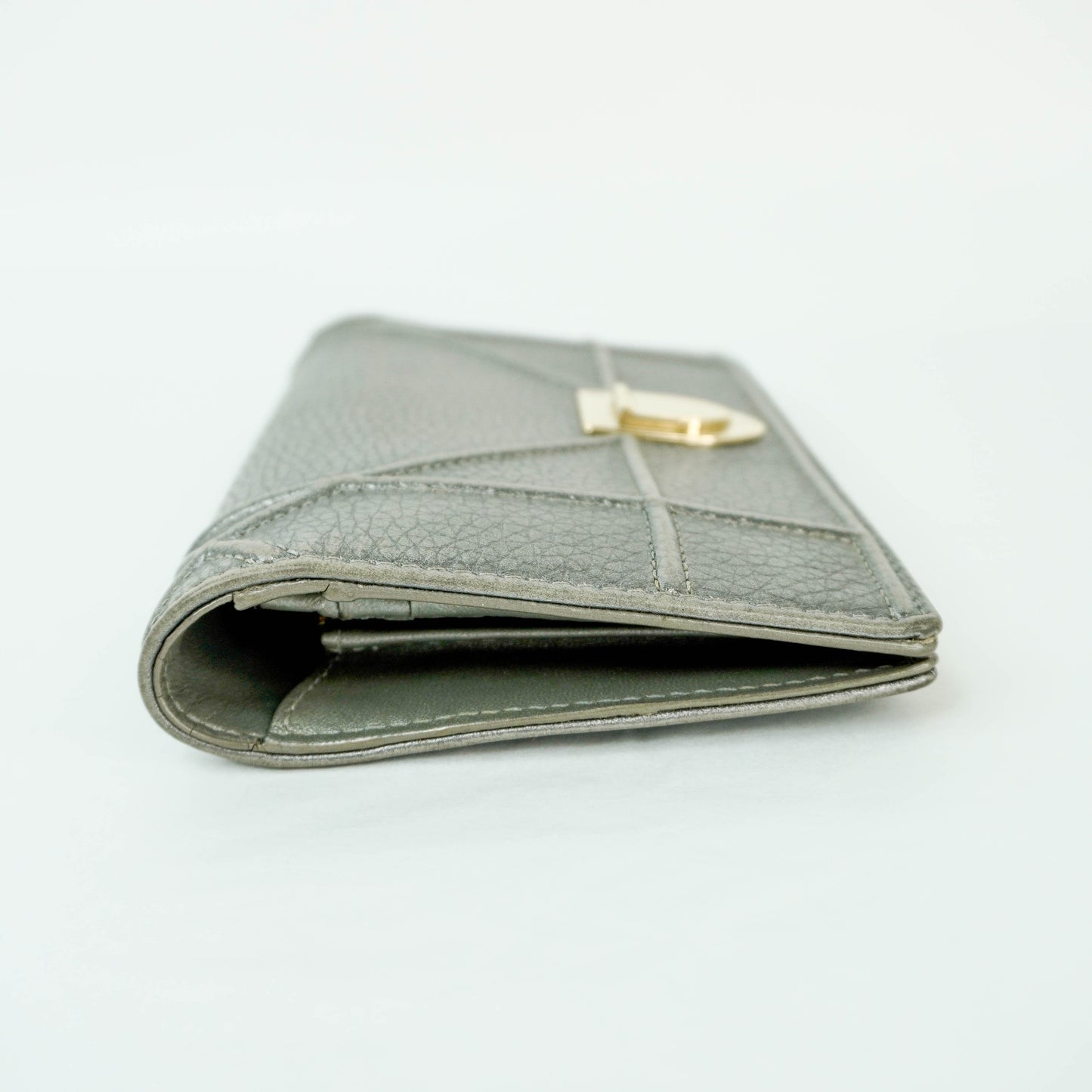 Christian Dior Long Wallet Grey