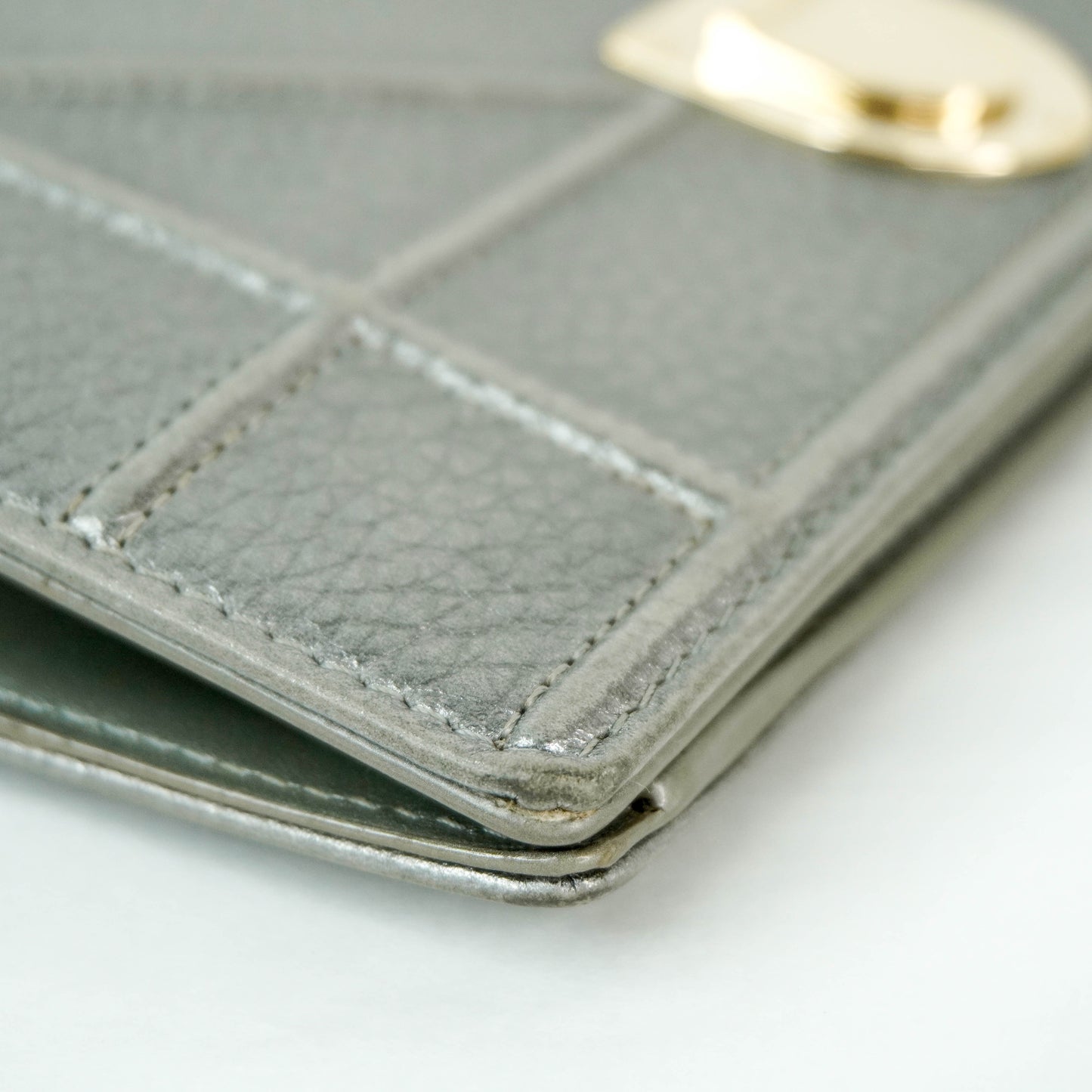 Christian Dior Long Wallet Grey