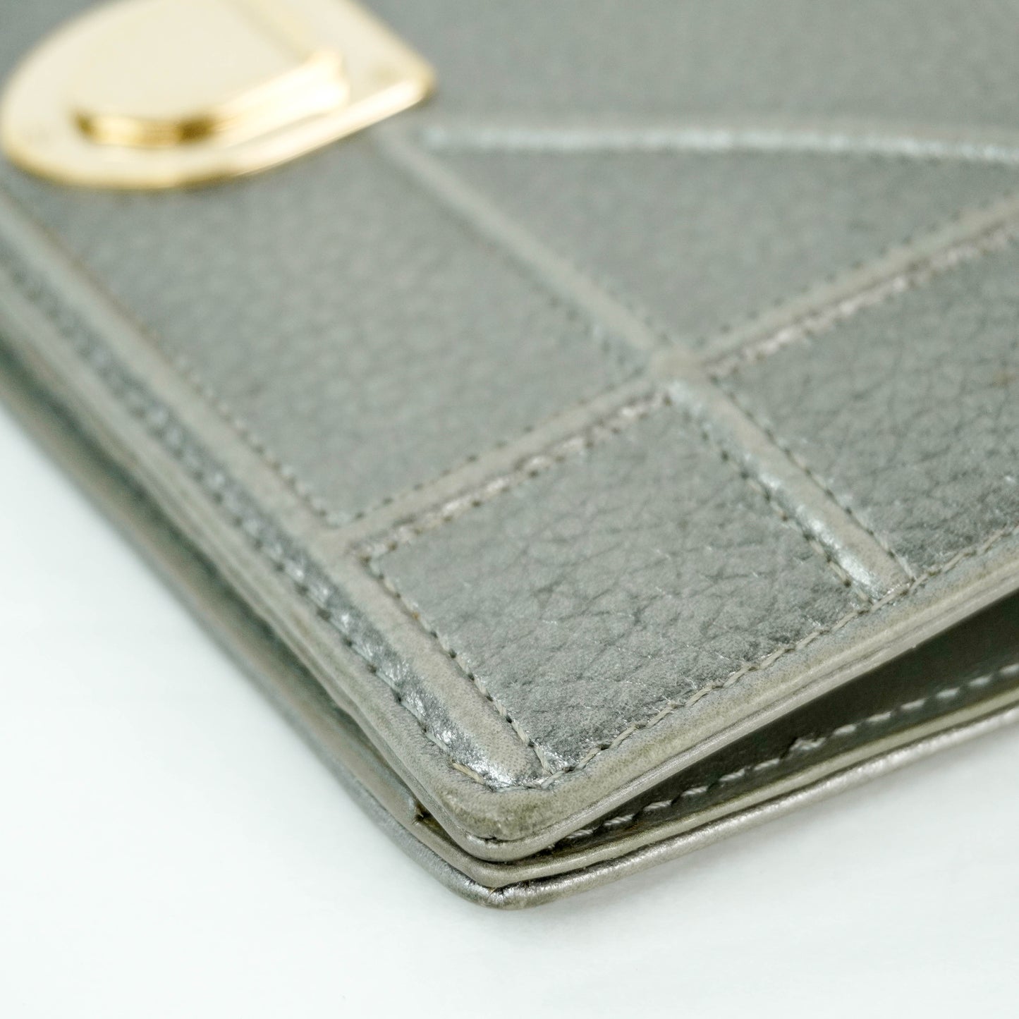 Christian Dior Long Wallet Grey