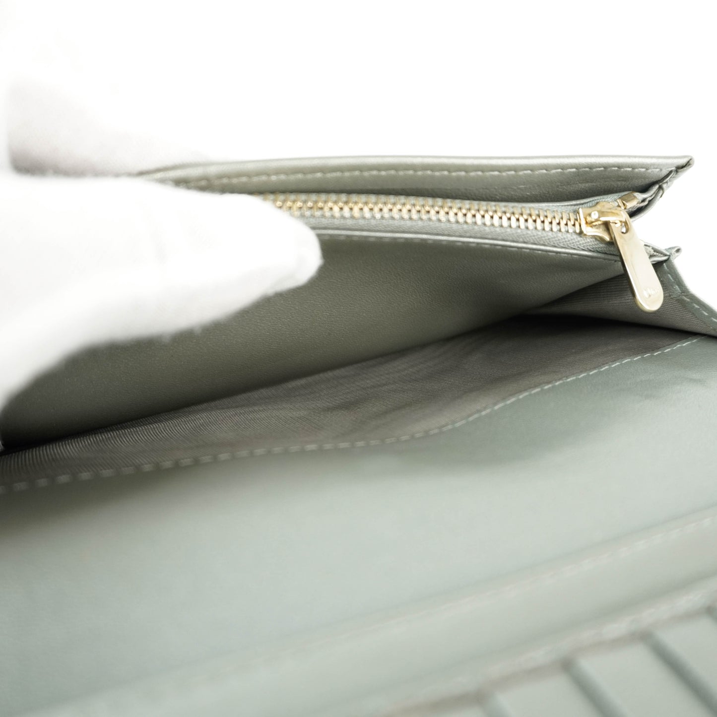 Christian Dior Long Wallet Grey