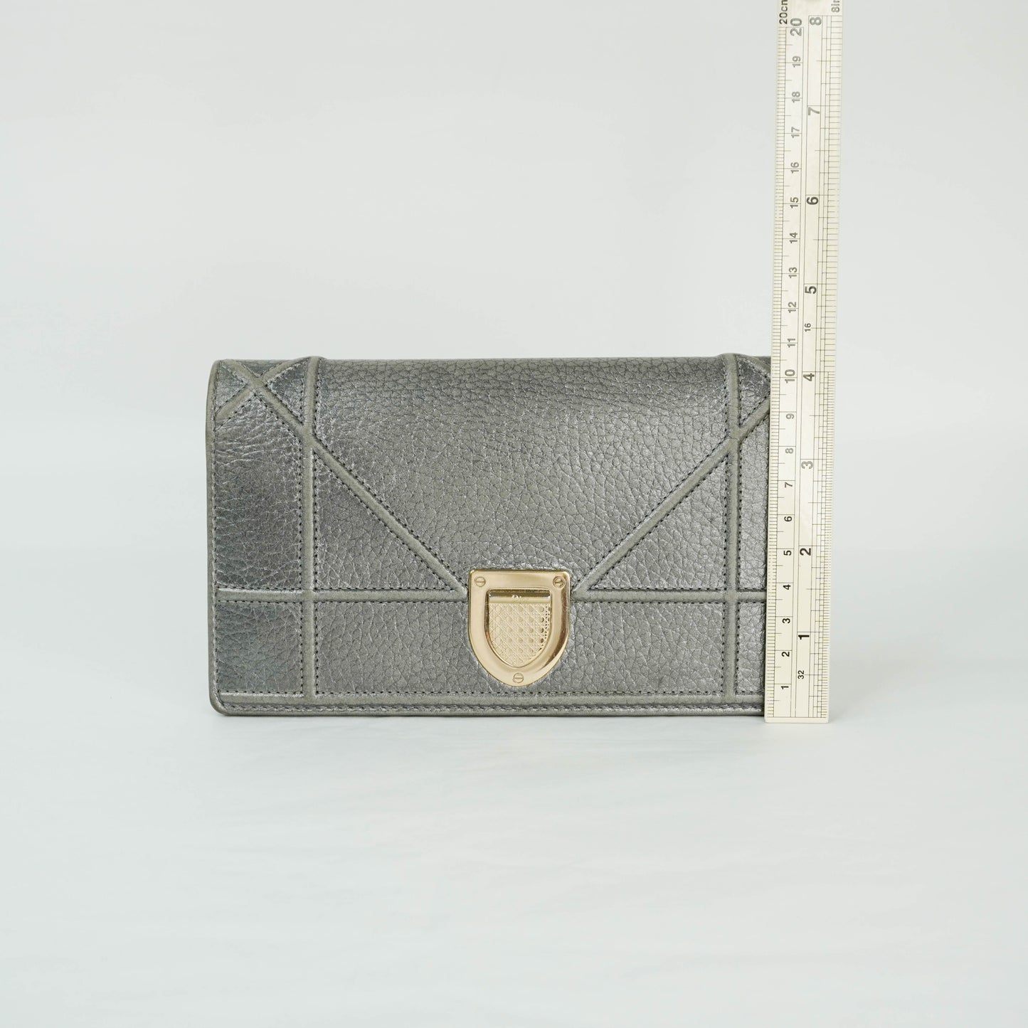 Christian Dior Long Wallet Grey