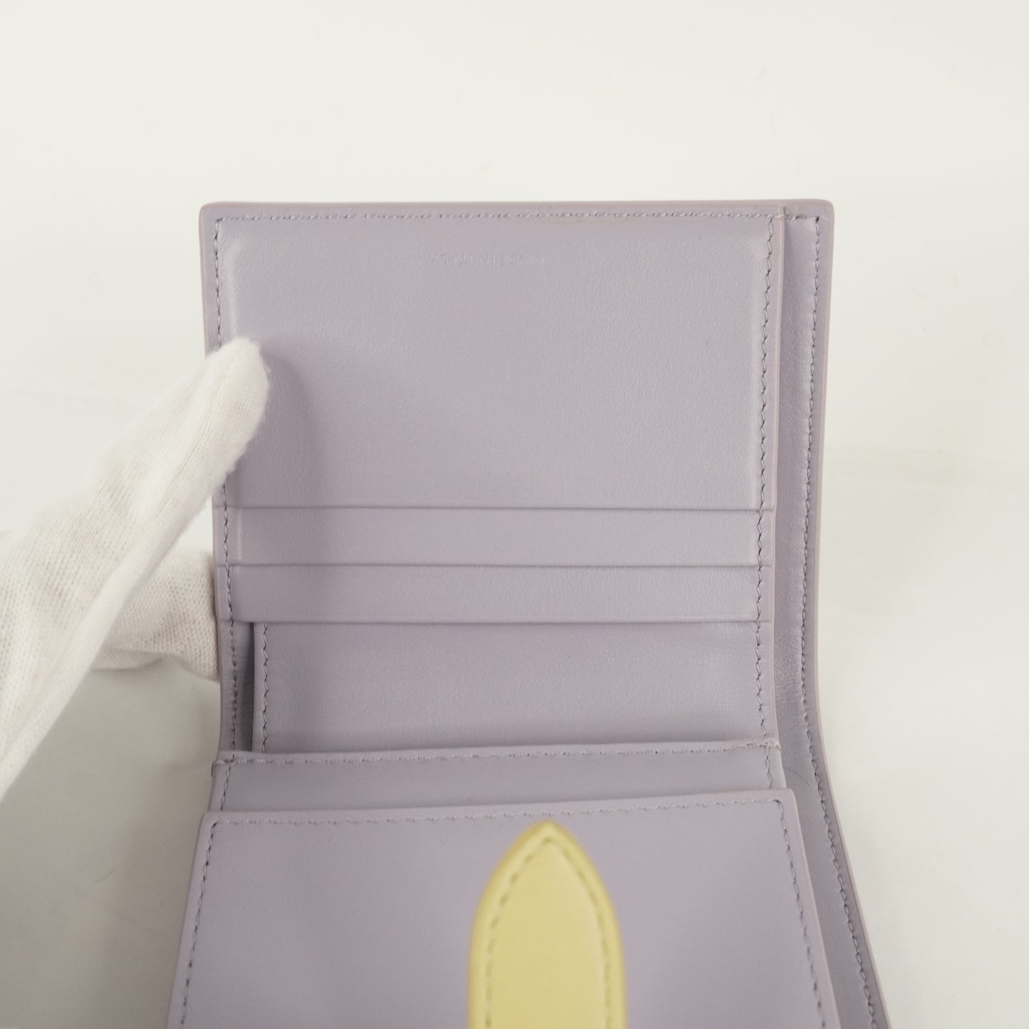 Celine Short Wallet Lilac Yellow