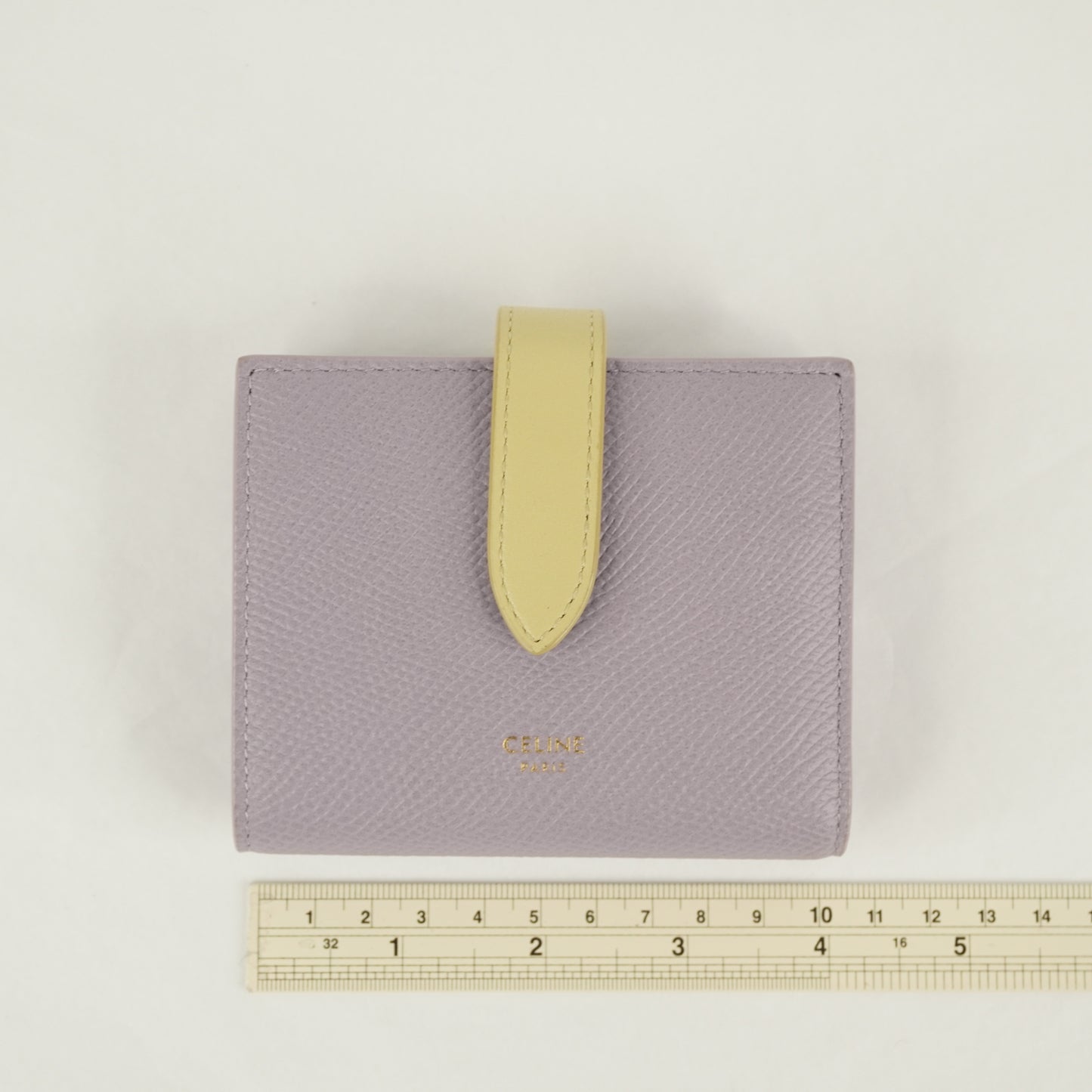 Celine Short Wallet Lilac Yellow