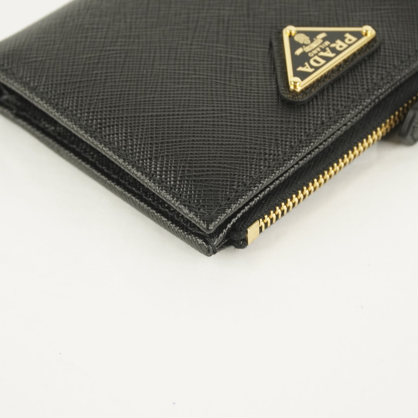 Prada Small Wallet Saffiano Black