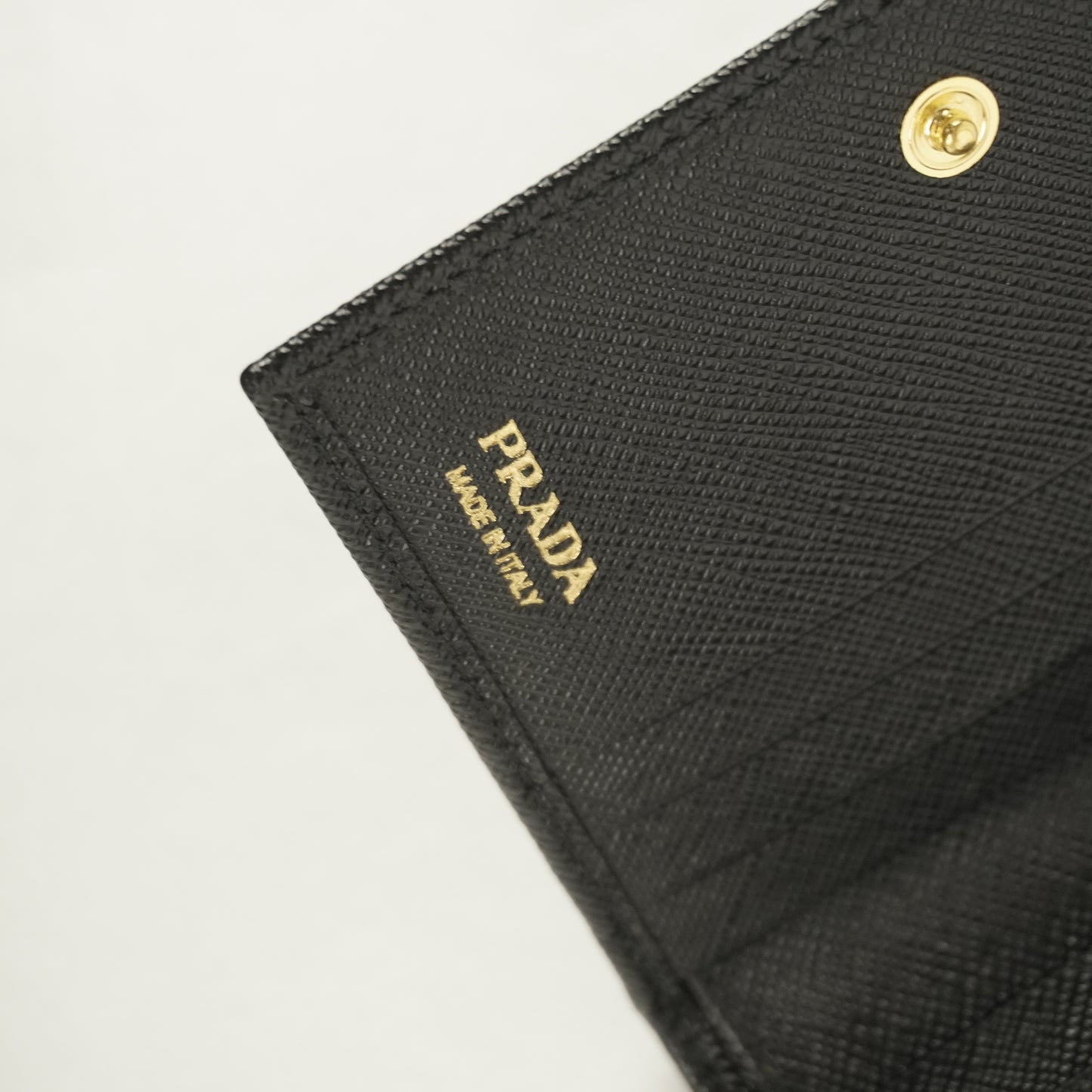 Prada Small Wallet Saffiano Black