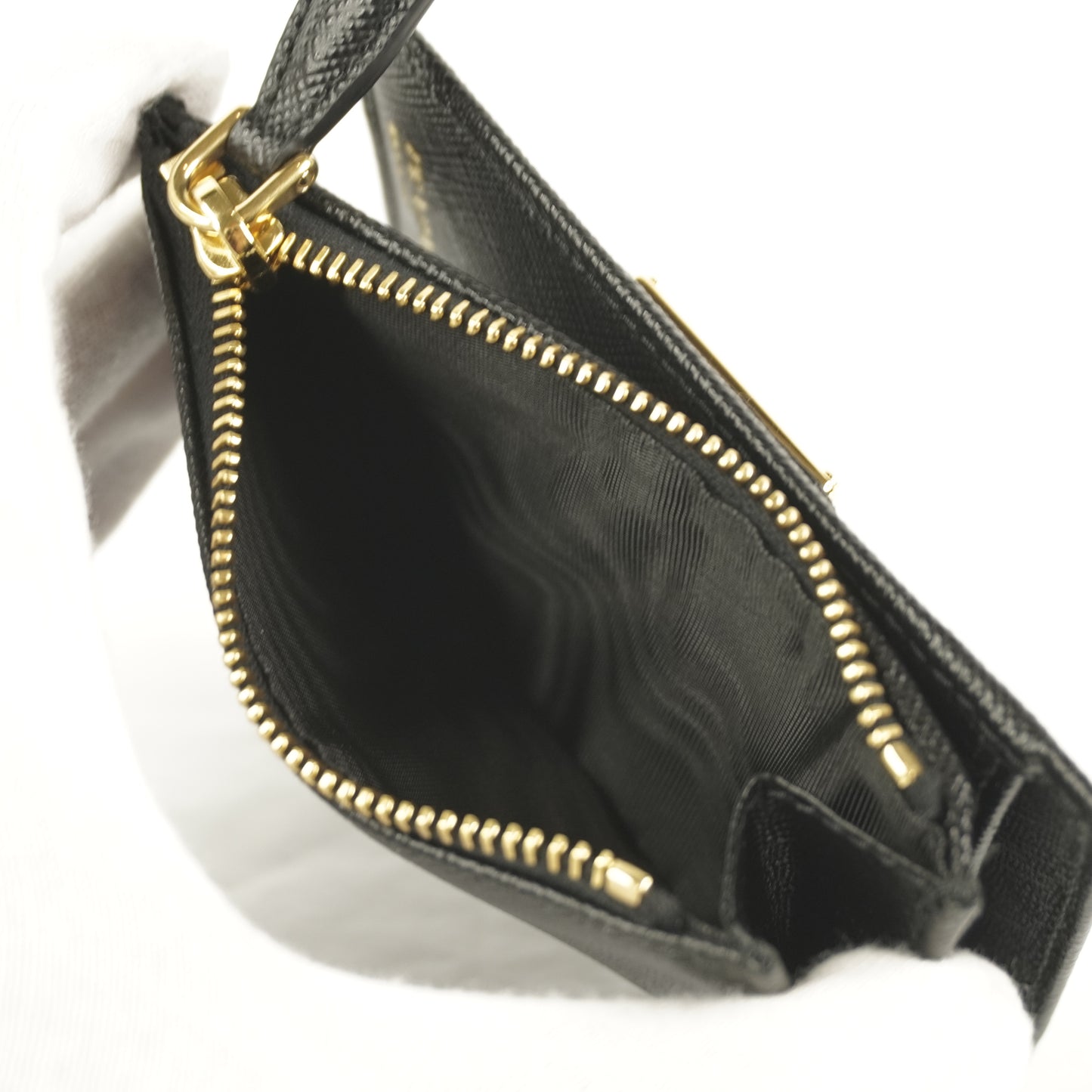 Prada Small Wallet Saffiano Black