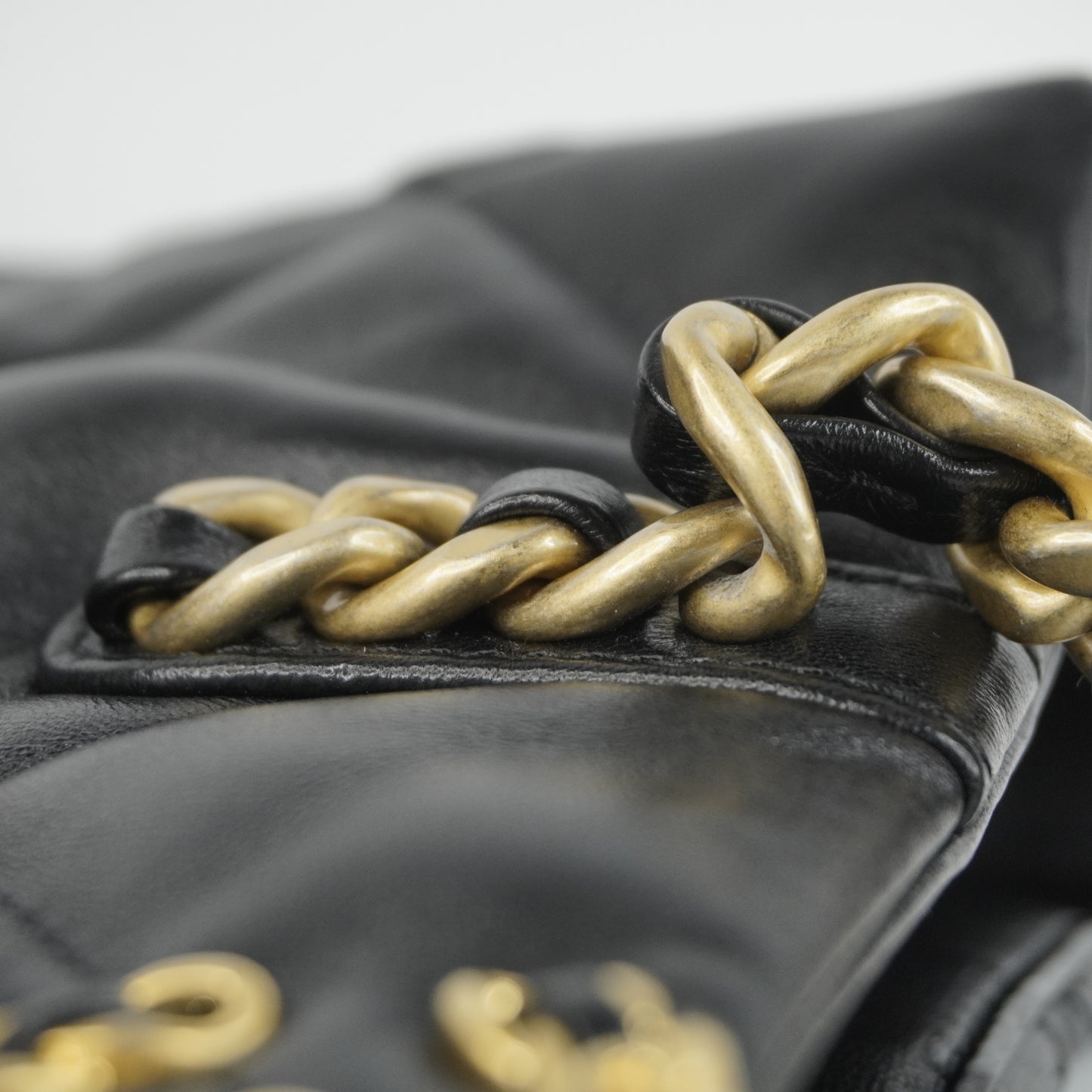 Chanel 19 Shopping Tote Bag Black