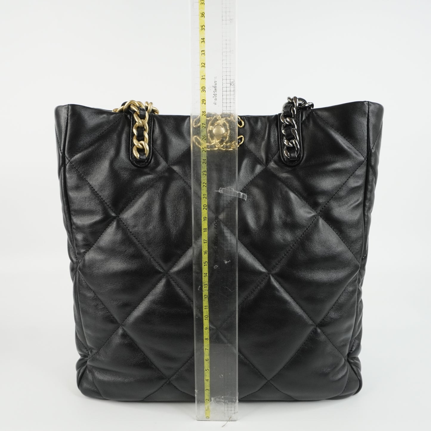 Chanel 19 Shopping Tote Bag Black