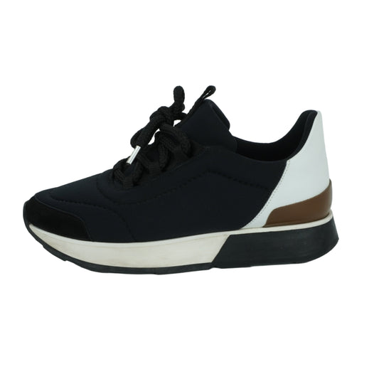 Hermes Sneakers Black White Brown 35.5