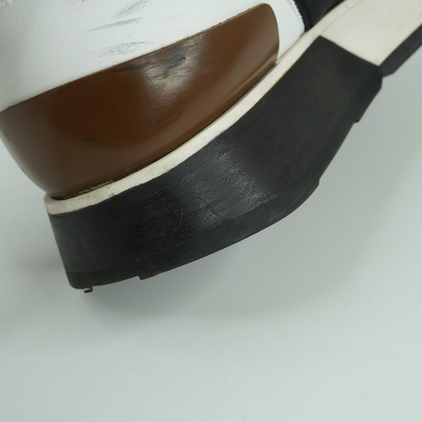 Hermes Sneakers Black White Brown 35.5