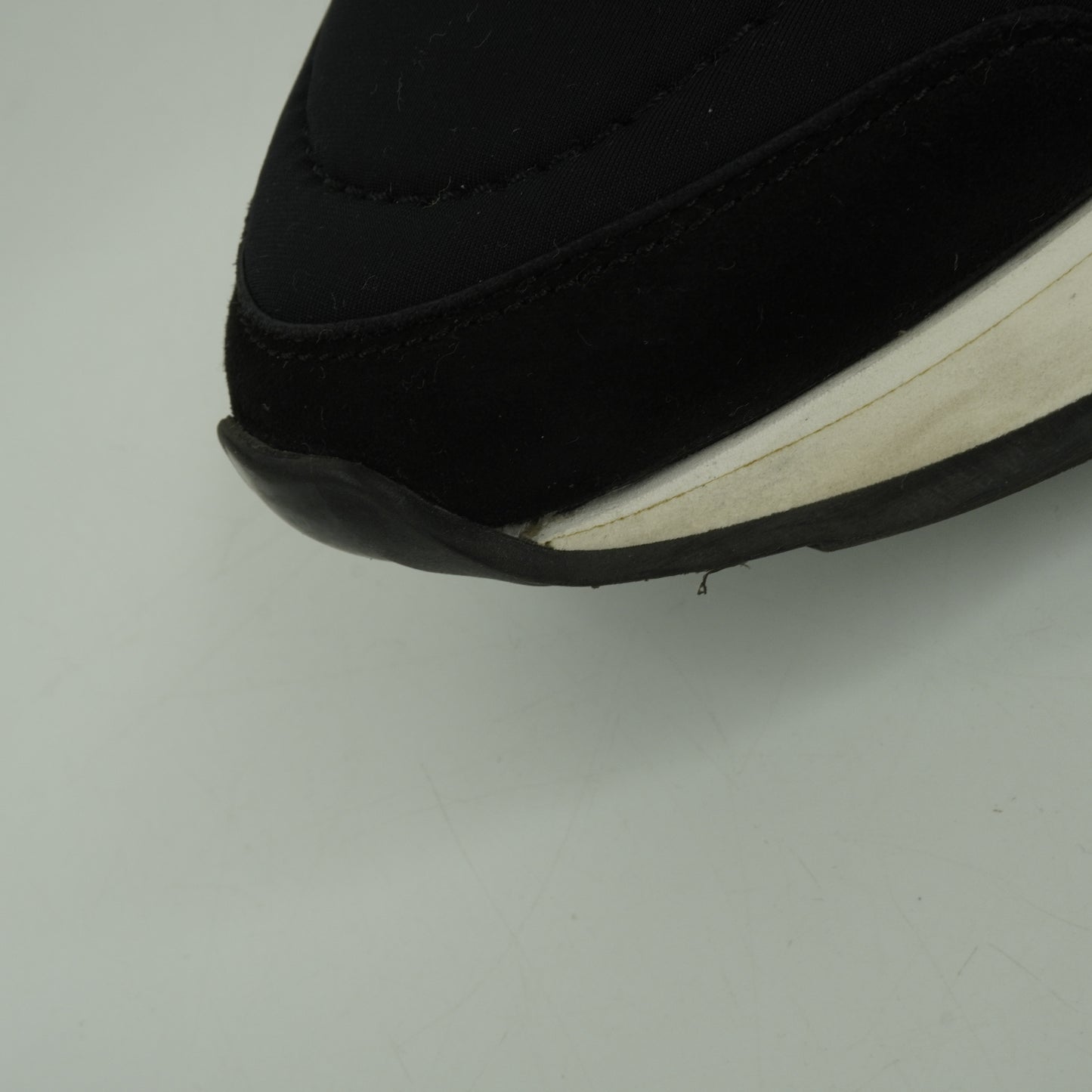 Hermes Sneakers Black White Brown 35.5