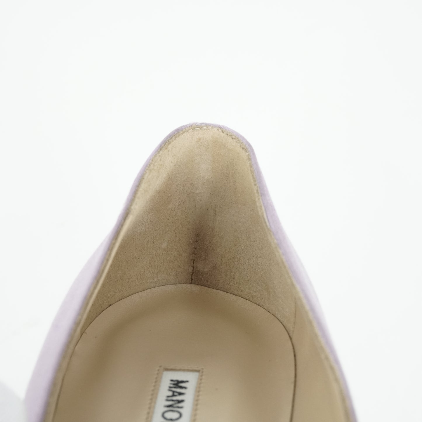 Manolo Blahnik Pumps Satin Lilac Crystal 36.5