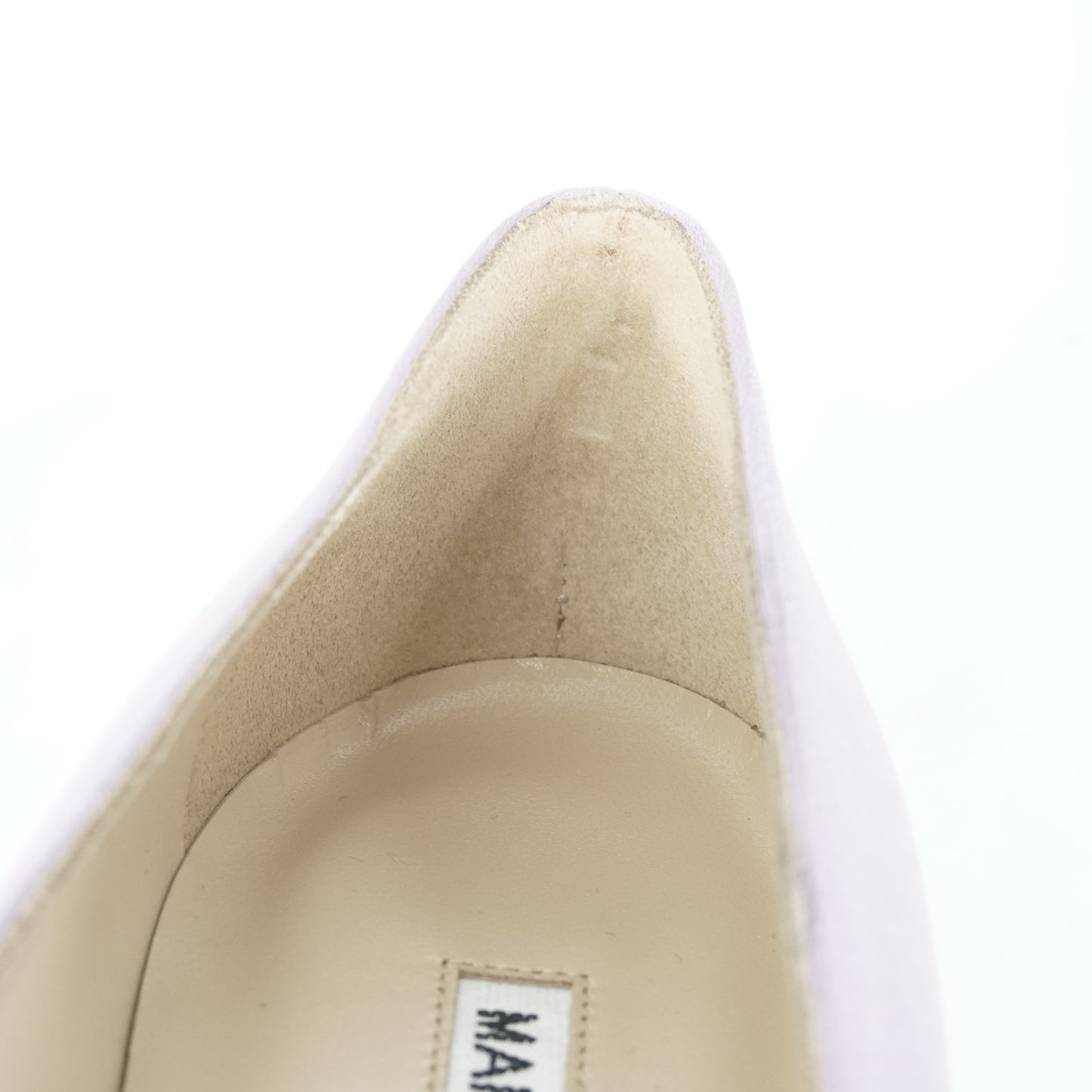 Manolo Blahnik Pumps Satin Lilac Crystal 36.5
