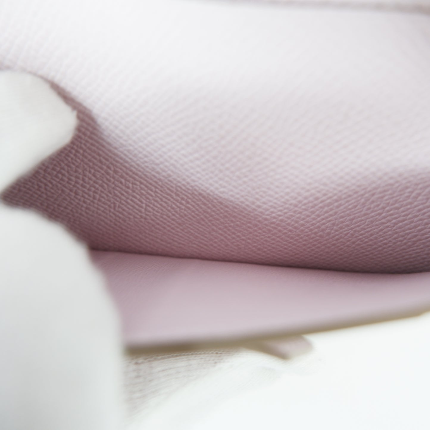 Hermes Bearn Wallet Mauve Pale PHW Epsom