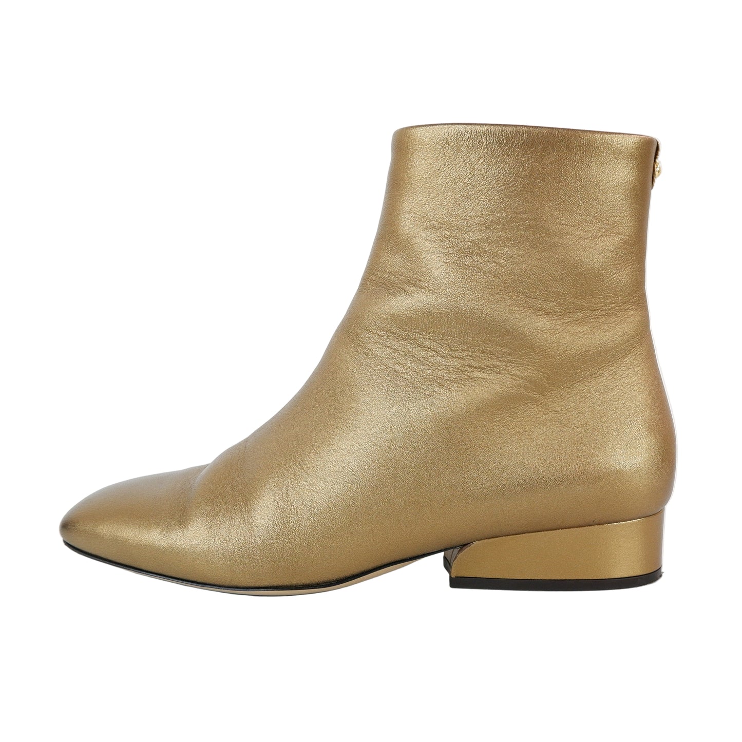 Ferragamo Ankle Boots Gold 6.5