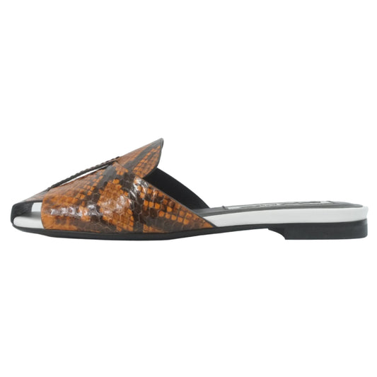 Alexander Mcqueen Sandals Python Brown 37
