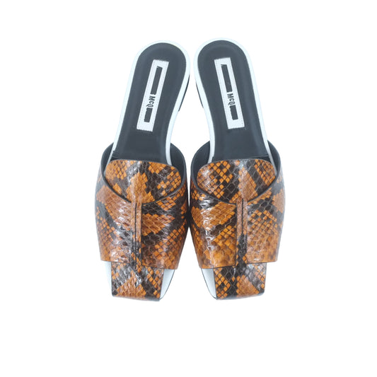 Alexander Mcqueen Sandals Python Brown 37