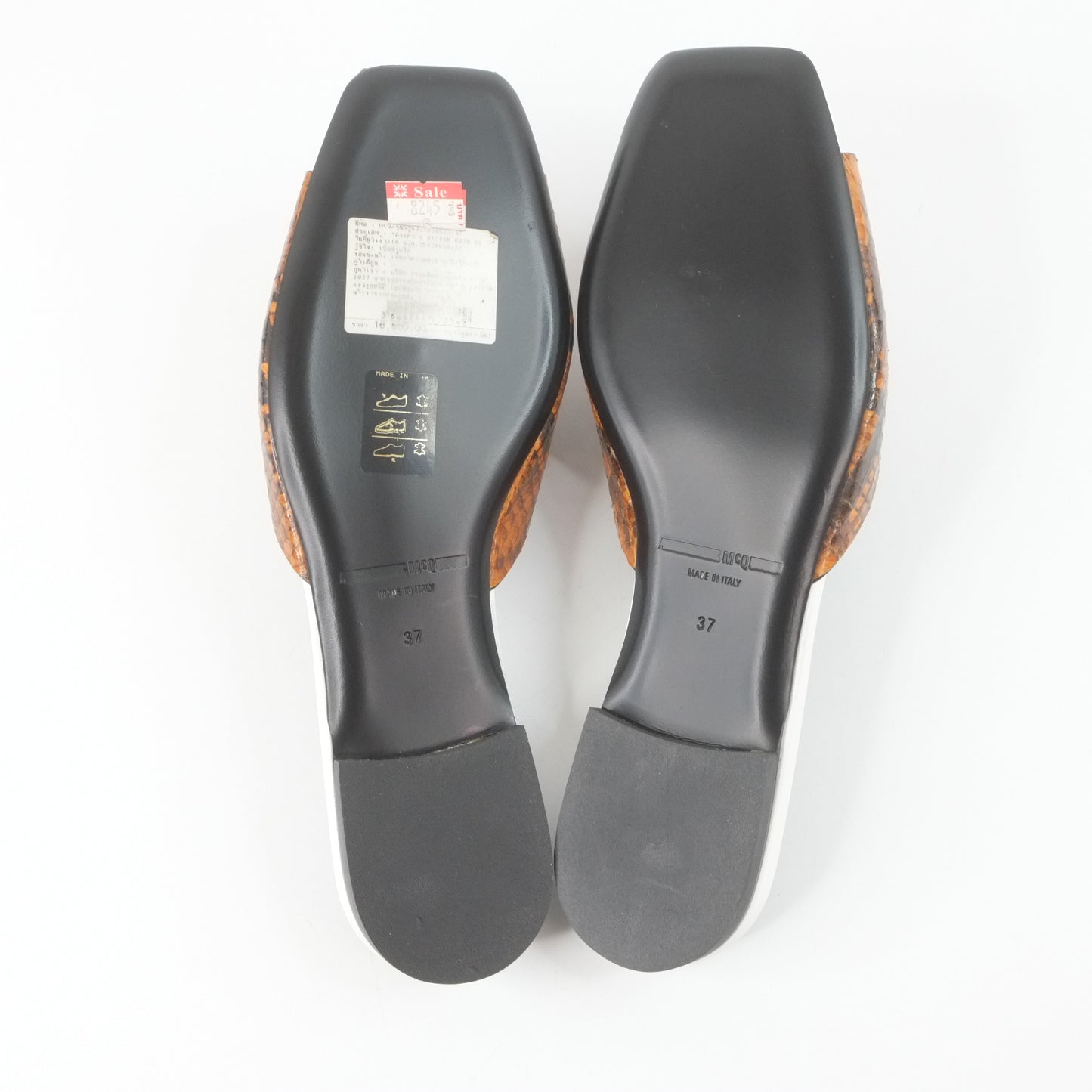 Alexander Mcqueen Sandals Python Brown 37