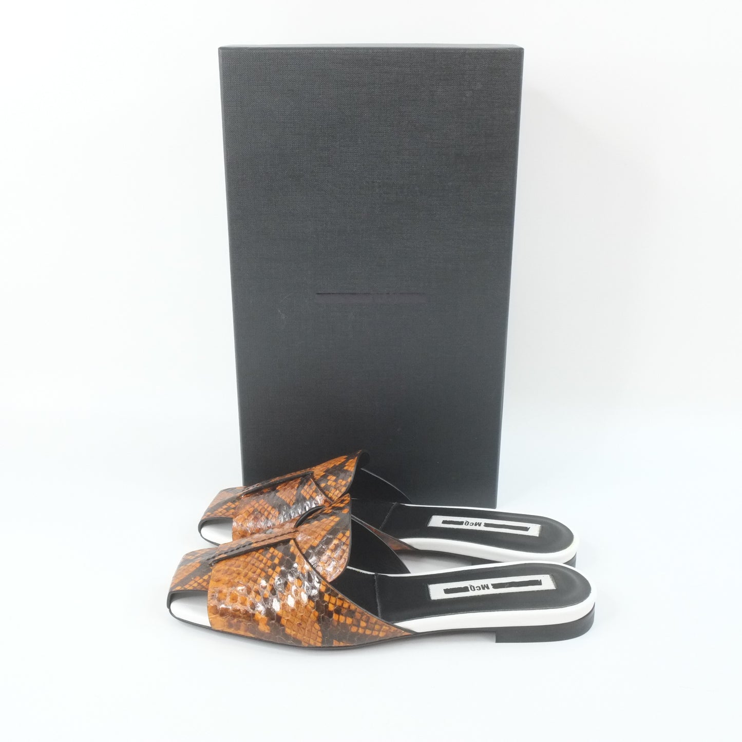 Alexander Mcqueen Sandals Python Brown 37