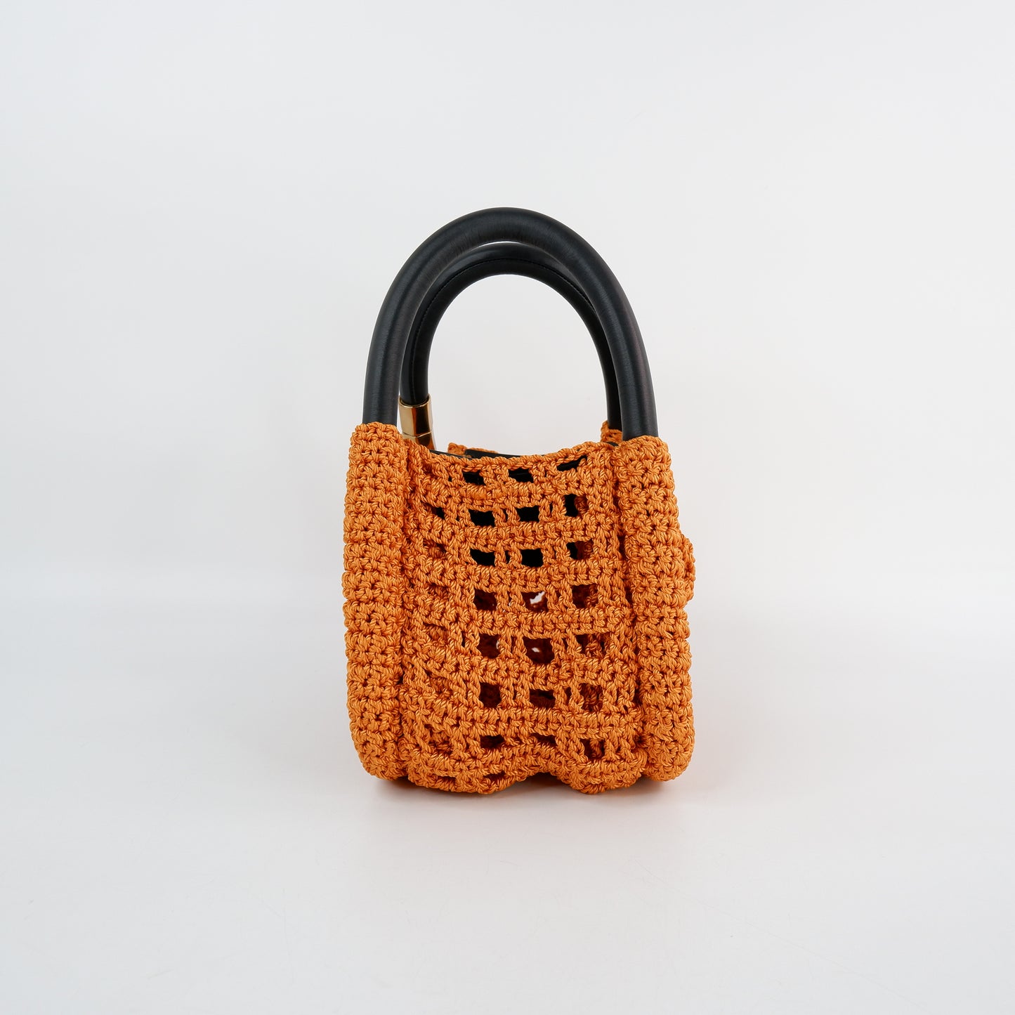 Boyy Wonton 20 Crochet Raffia Orange Black