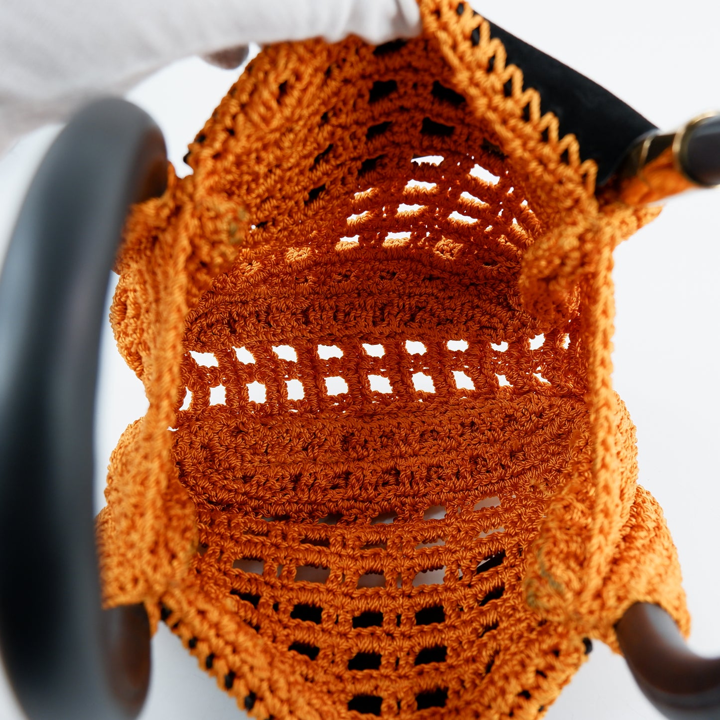 Boyy Wonton 20 Crochet Raffia Orange Black